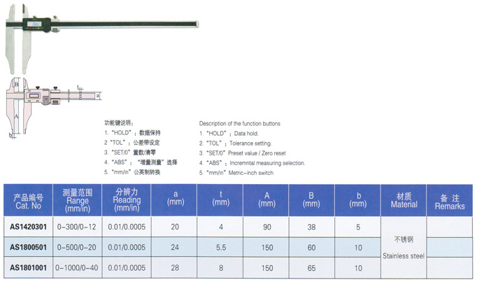 三按鍵數(shù)顯卡尺